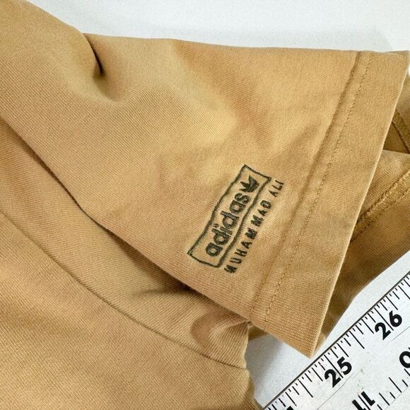Adidas Muhammad Tee Shirt Mens XL Camel Tan Pullover Crewneck Short Sleeve - Picture 4 of 8